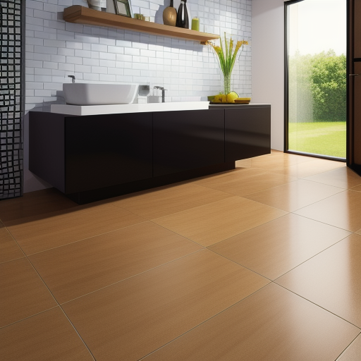 単層ビニル床タイルの利点